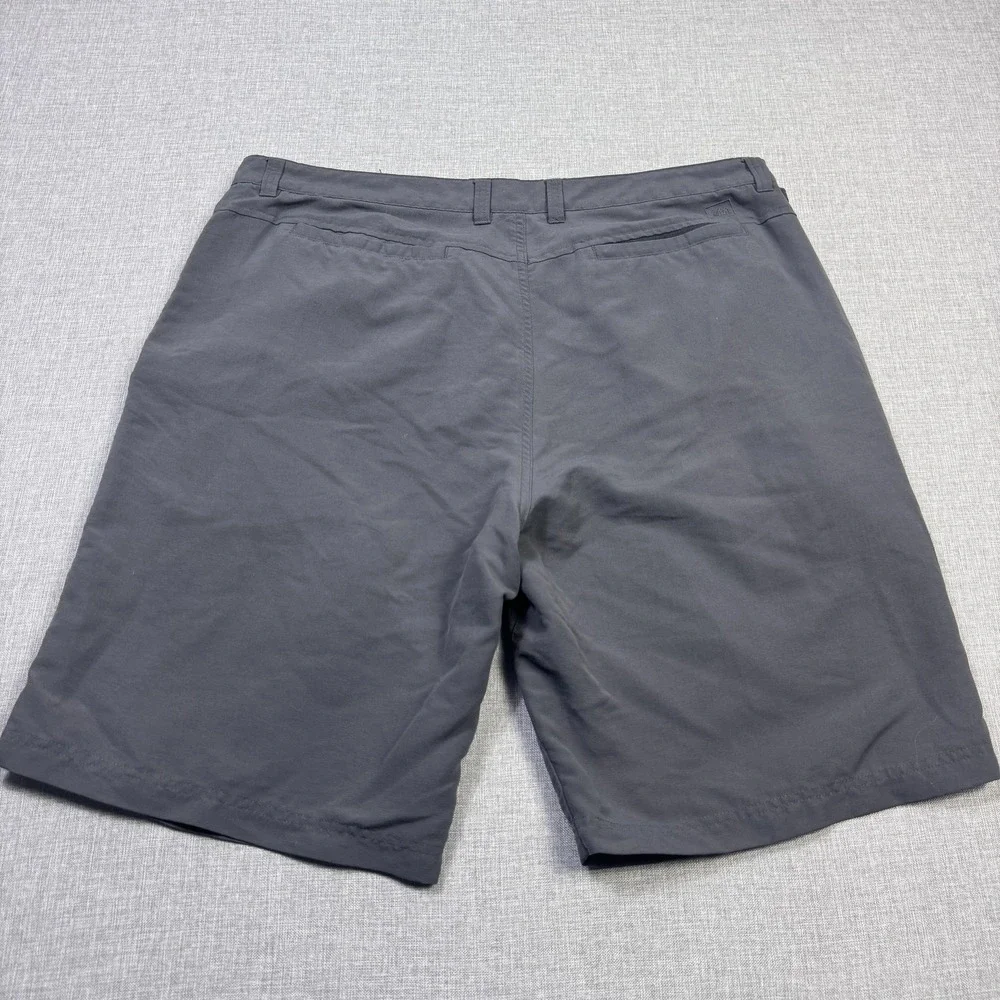 REI Chino Shorts Mens 40 Gray Cotton Canvas Belted Pockets Flat Front 11